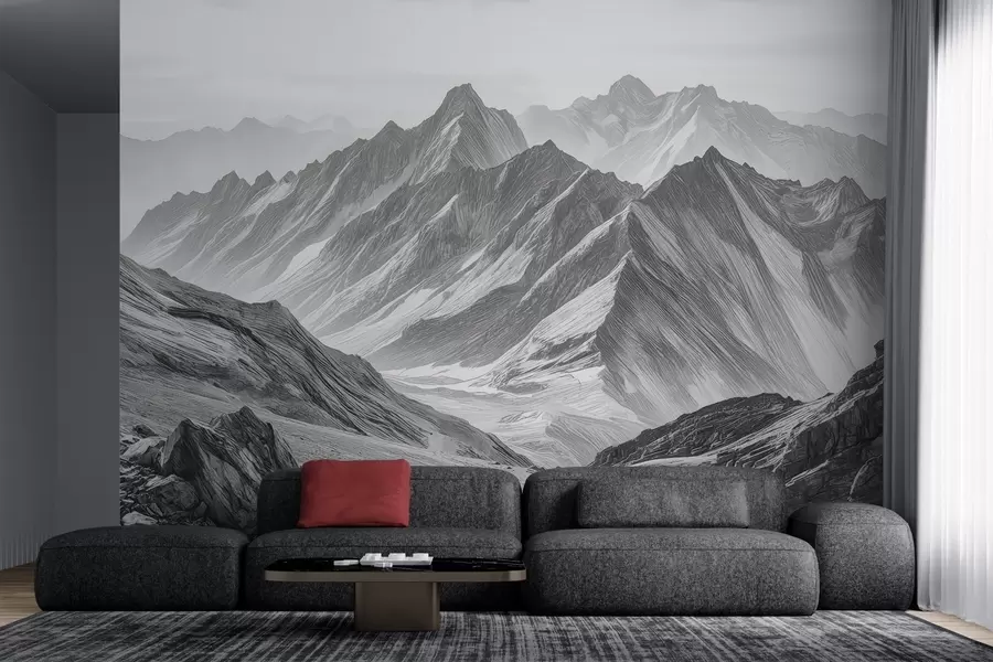wall murals Exquisite mountains w04997