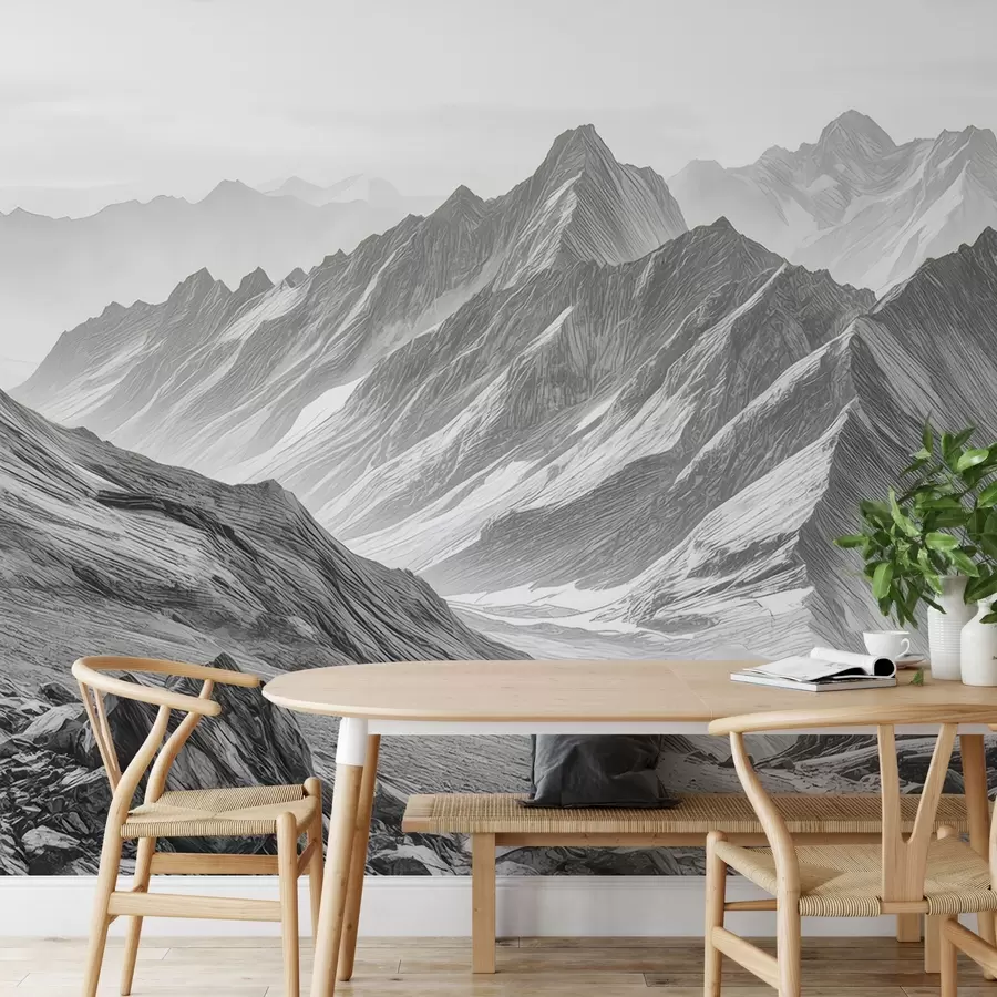 wall murals Exquisite mountains w04997
