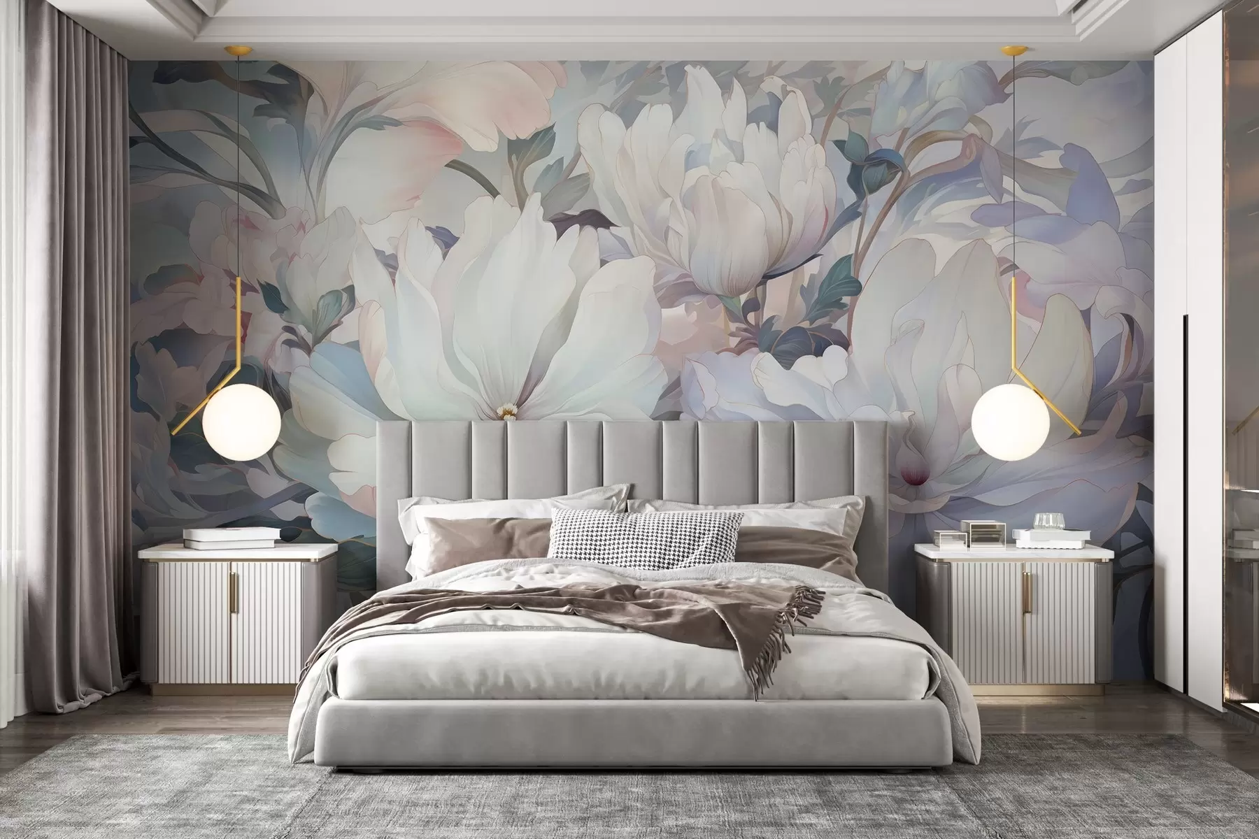 wall murals Floral symphony w04999