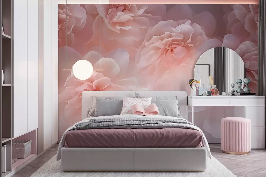 wall murals Peonies w04919