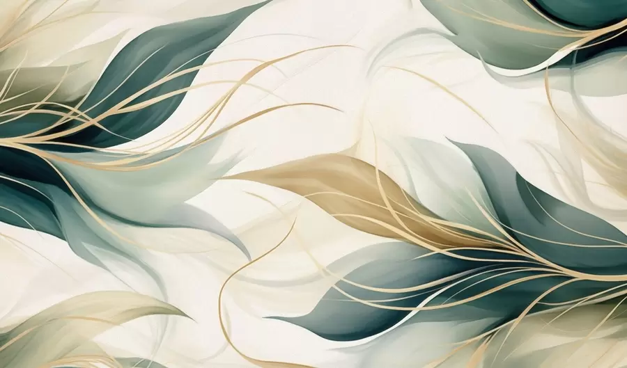 wall murals Abstract leaves w04990