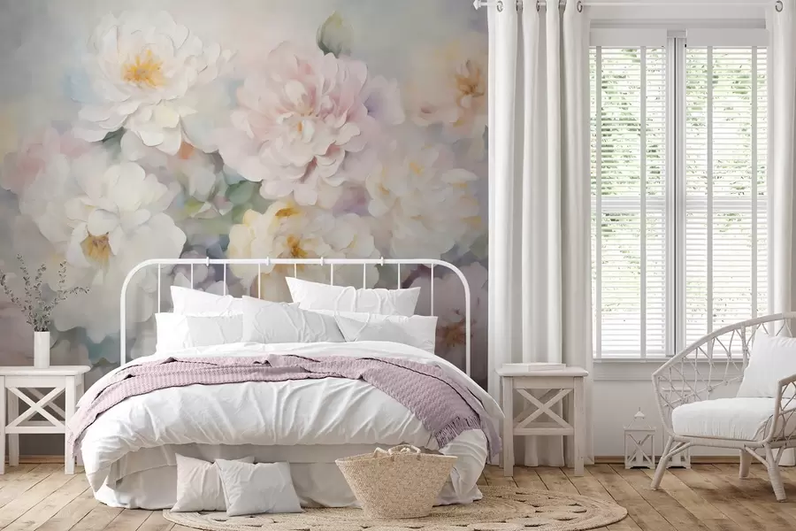 wall murals Delicate flowers w09595