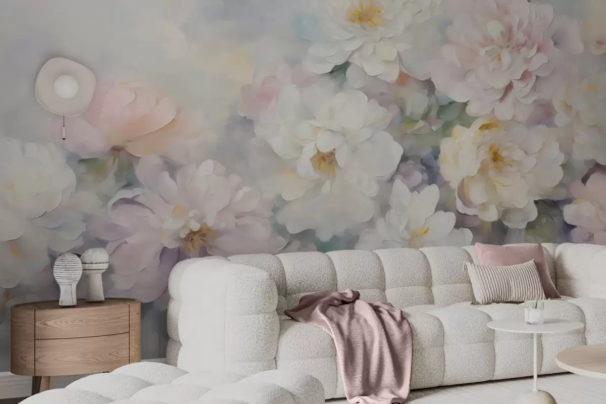 wall murals Delicate flowers w09595