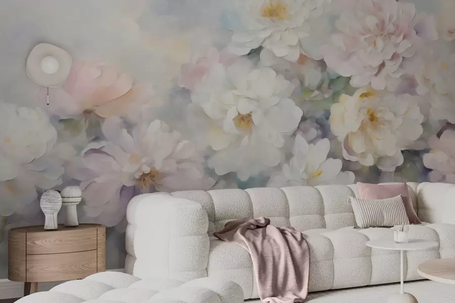 wall murals Delicate flowers w09595