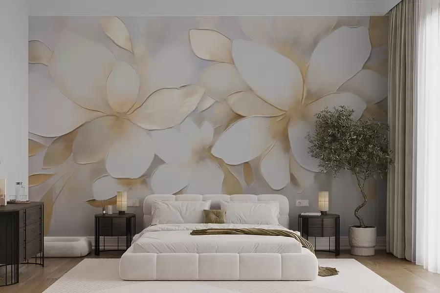 wall murals Abstract flowers w09598