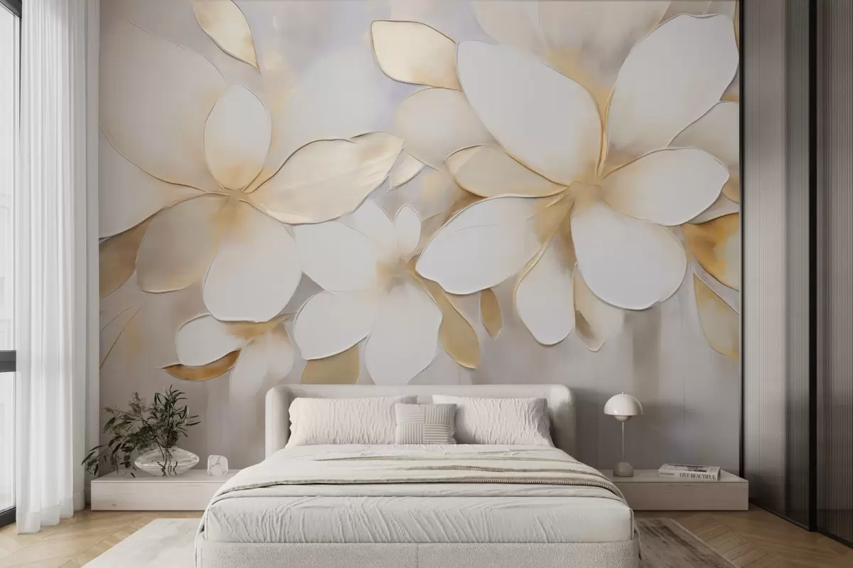 wall murals Abstract flowers w09598