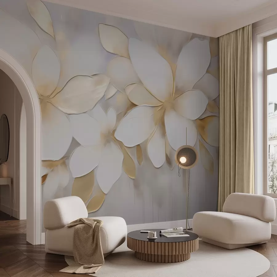 wall murals Abstract flowers w09598