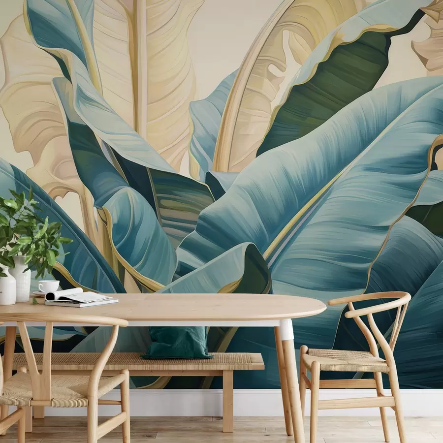 wall murals Large Banana Leaves w05005