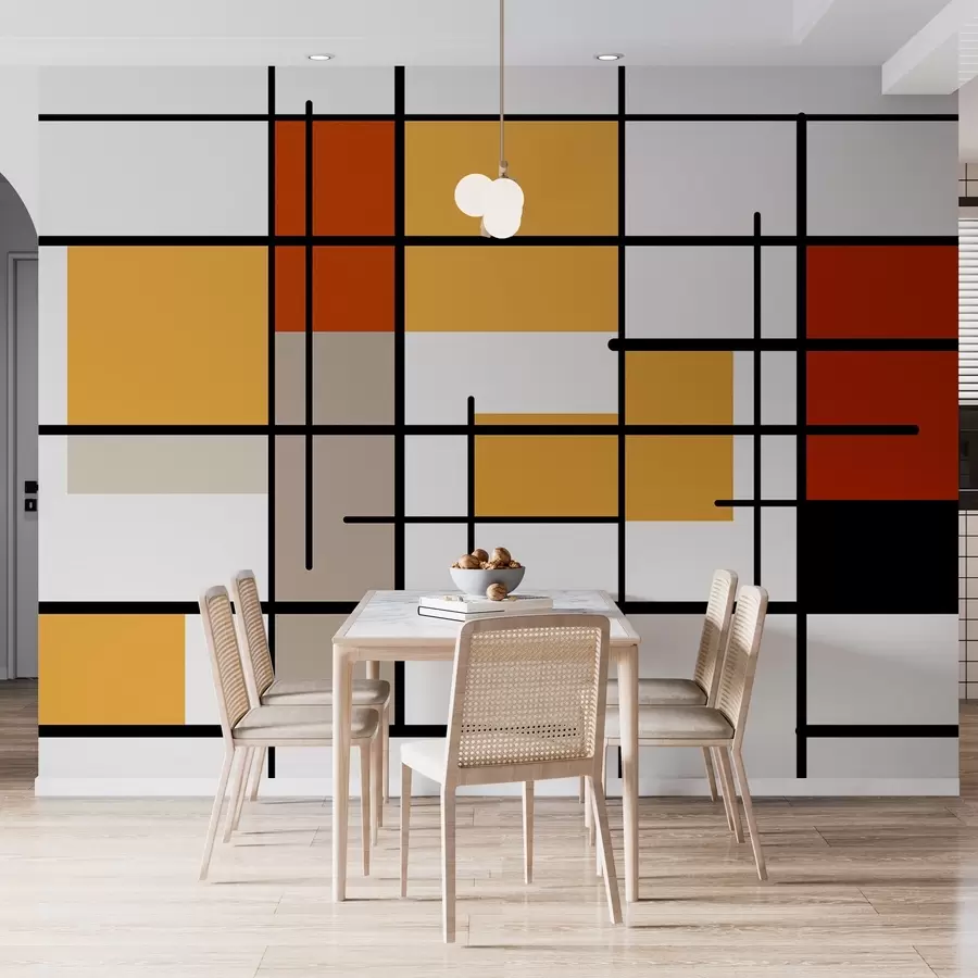 wall murals Bright Geometry w05008