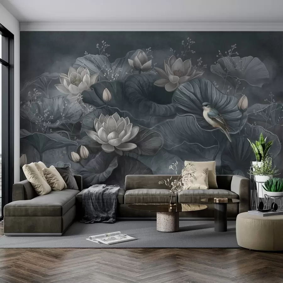 wall murals Serenity among nature's elegant blooms w02407