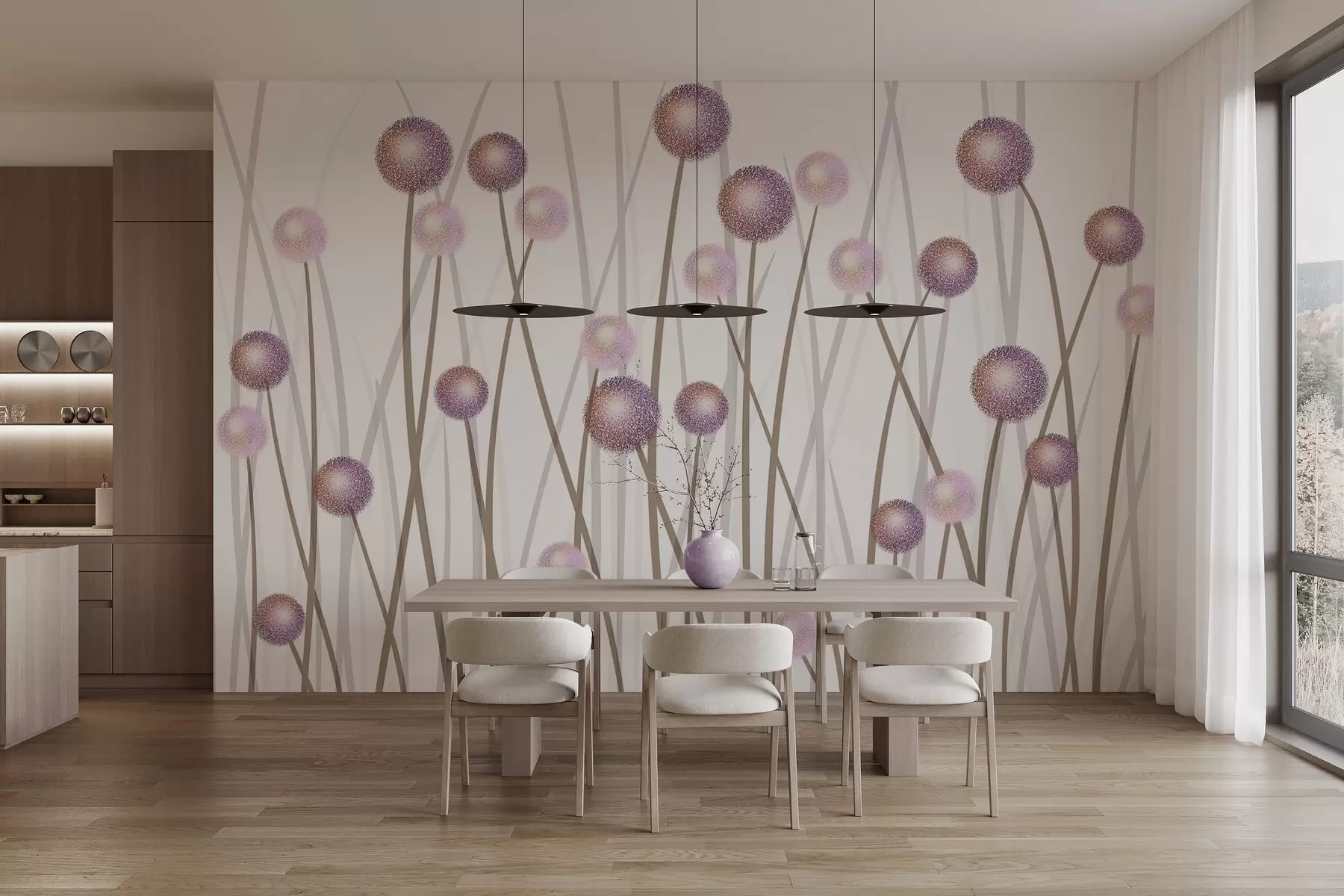 wall murals Aerial stems w04994