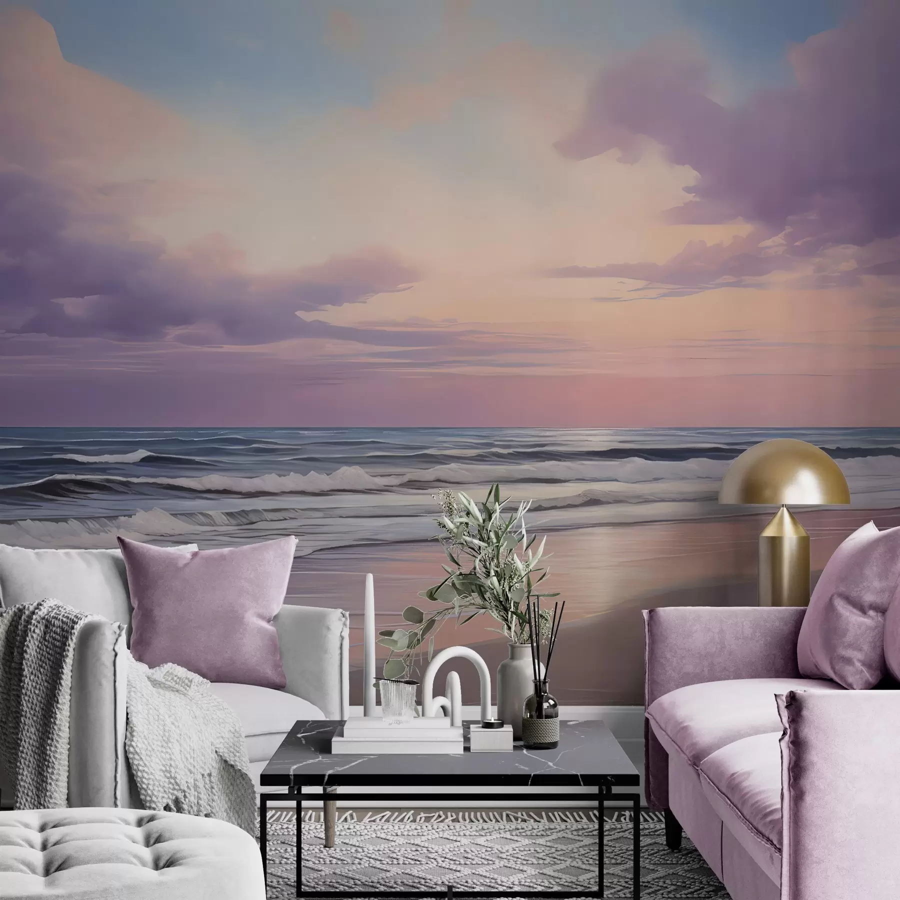 wall murals Evening tide w05001