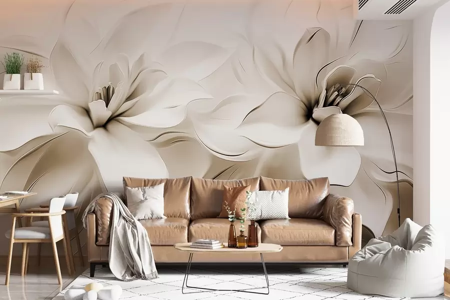 wall murals Fantasy flowers w04984