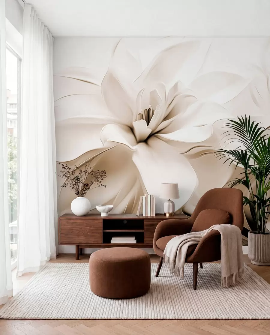 wall murals Fantasy flowers w04984