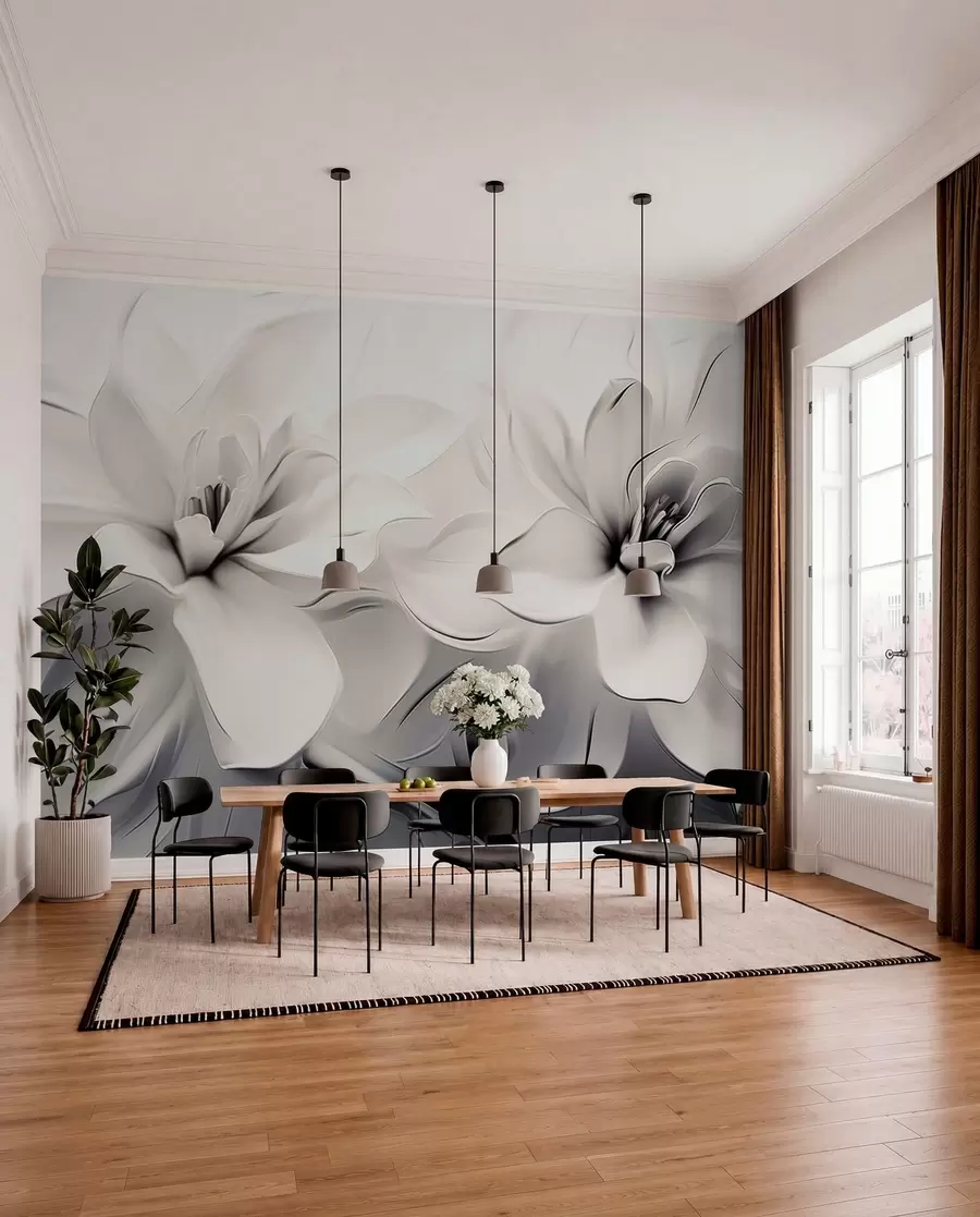 wall murals Fantasy flowers w04984v1
