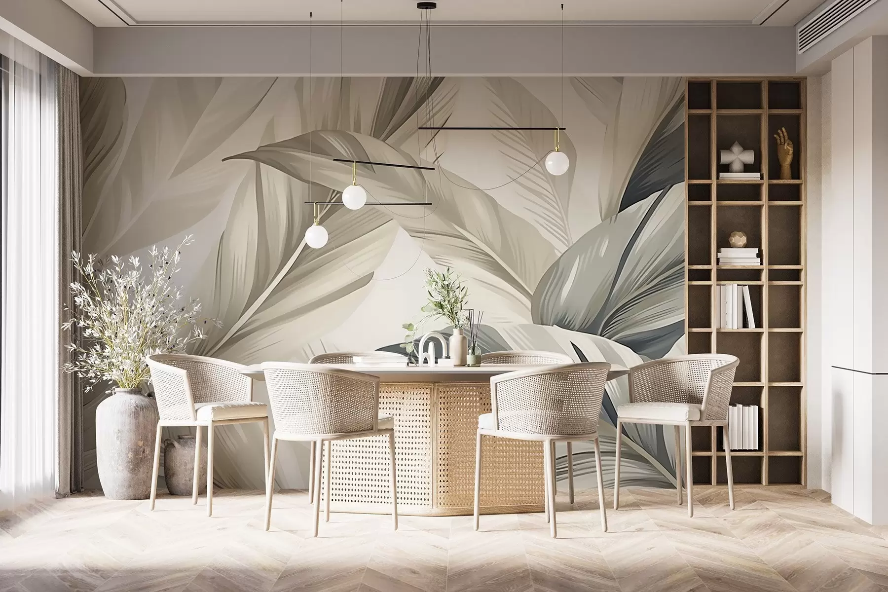 wall murals Banana leaves w04988