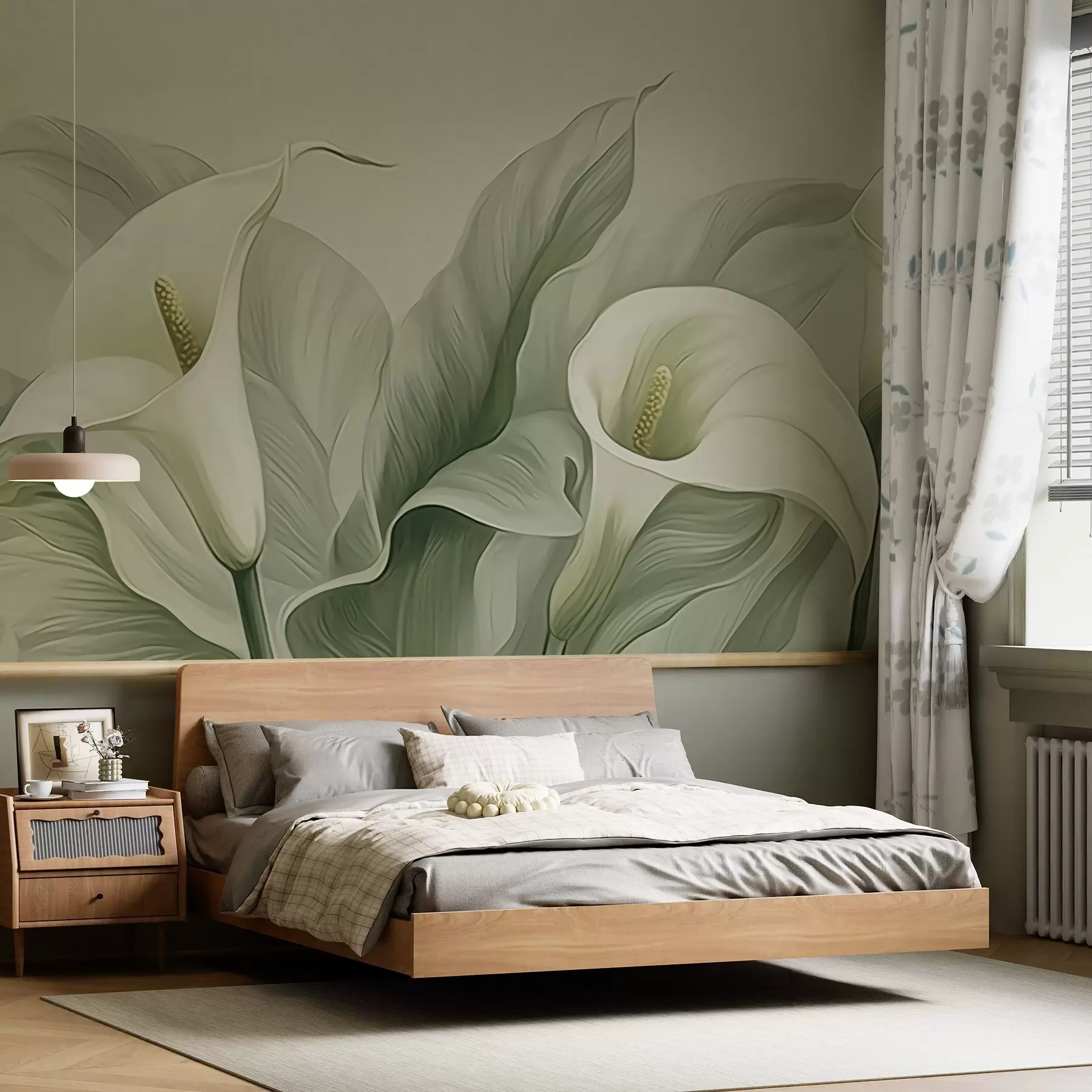 wall murals Exotic flowers w05028