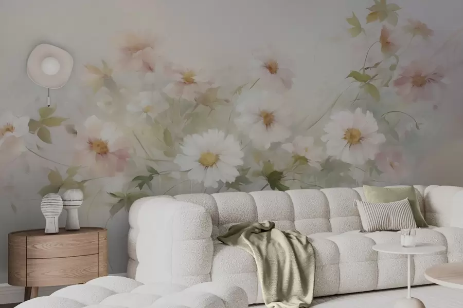 wall murals Delicate flowers imitation of painting w04906