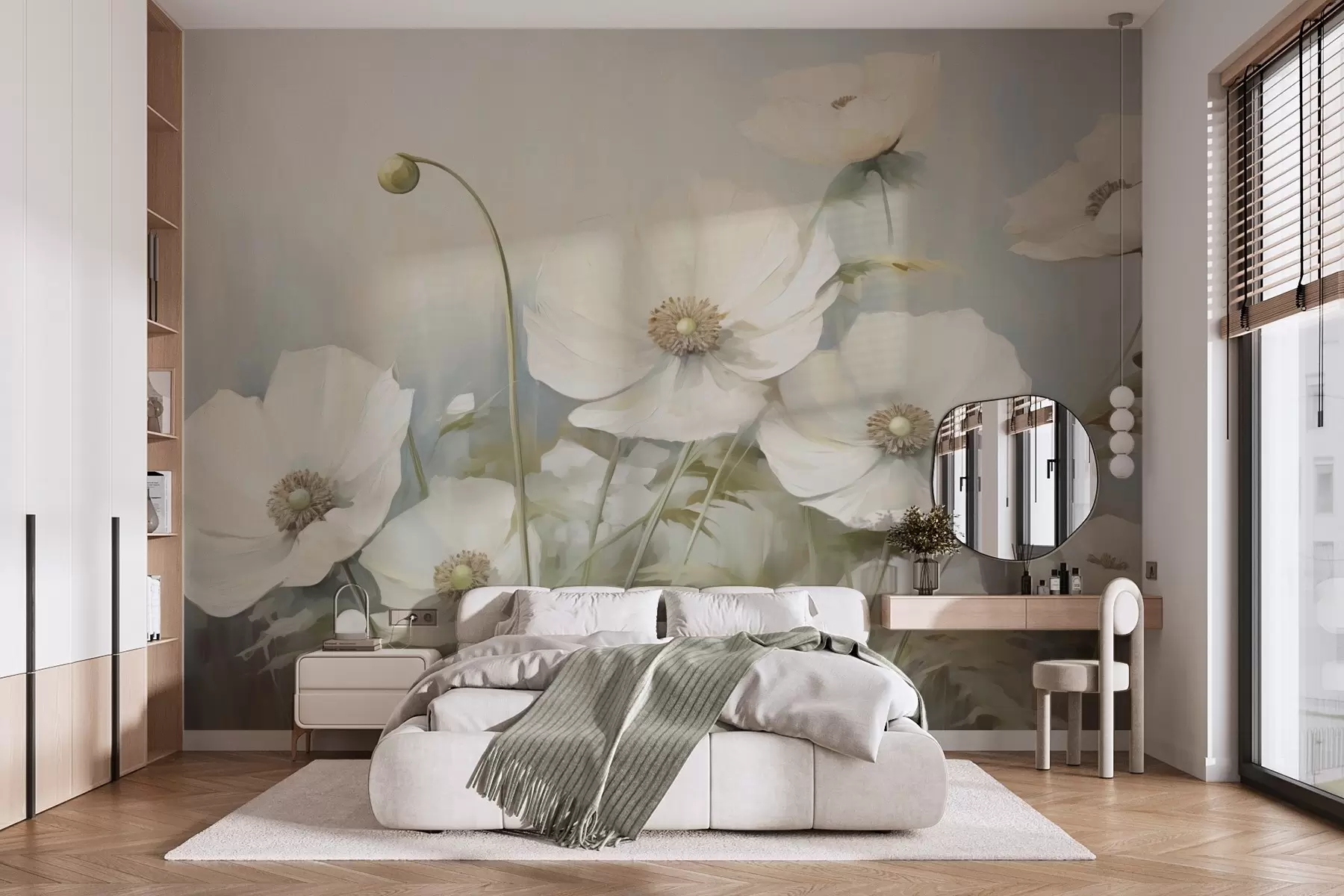 wall murals Poppies imitation painting w05025
