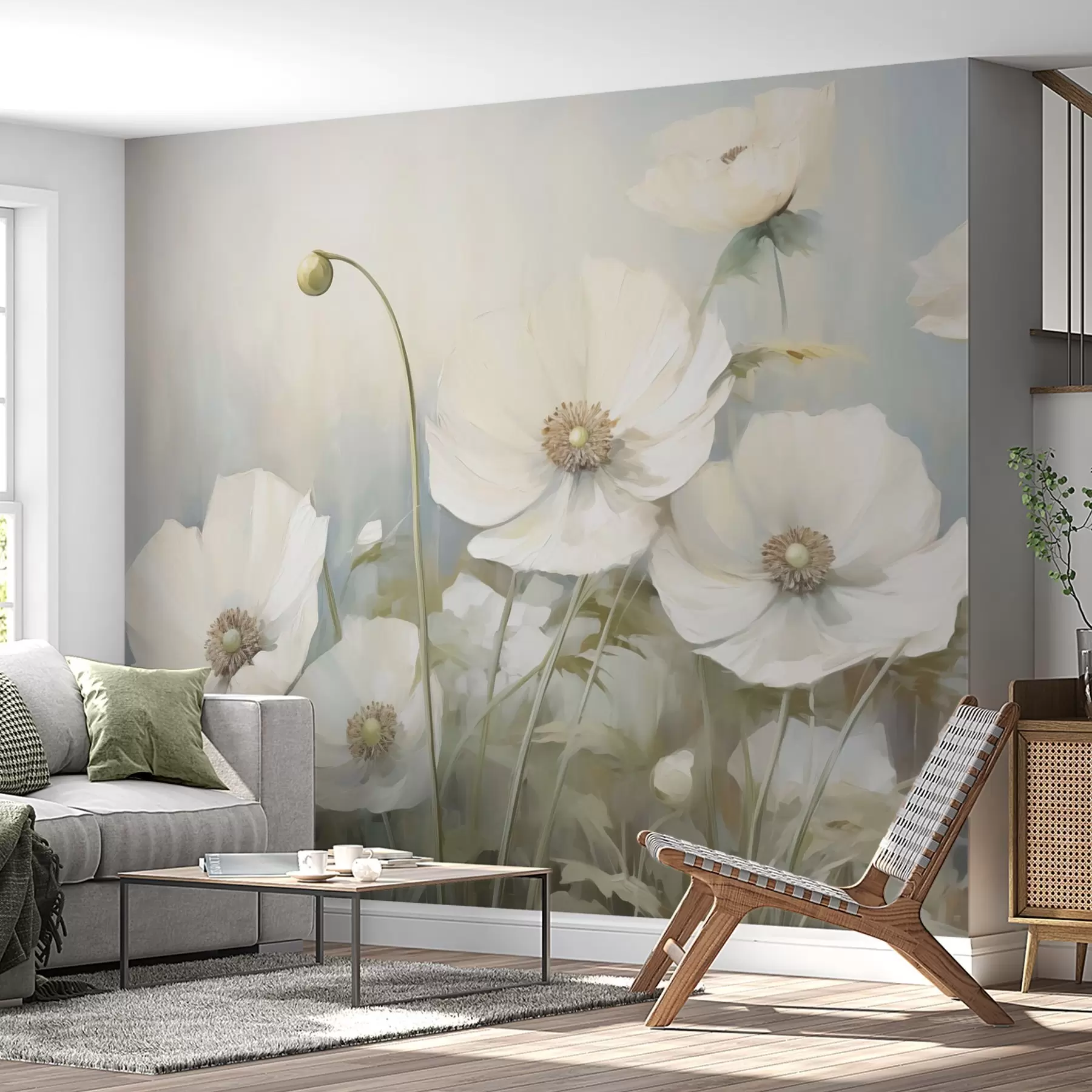 wall murals Poppies imitation painting w05025