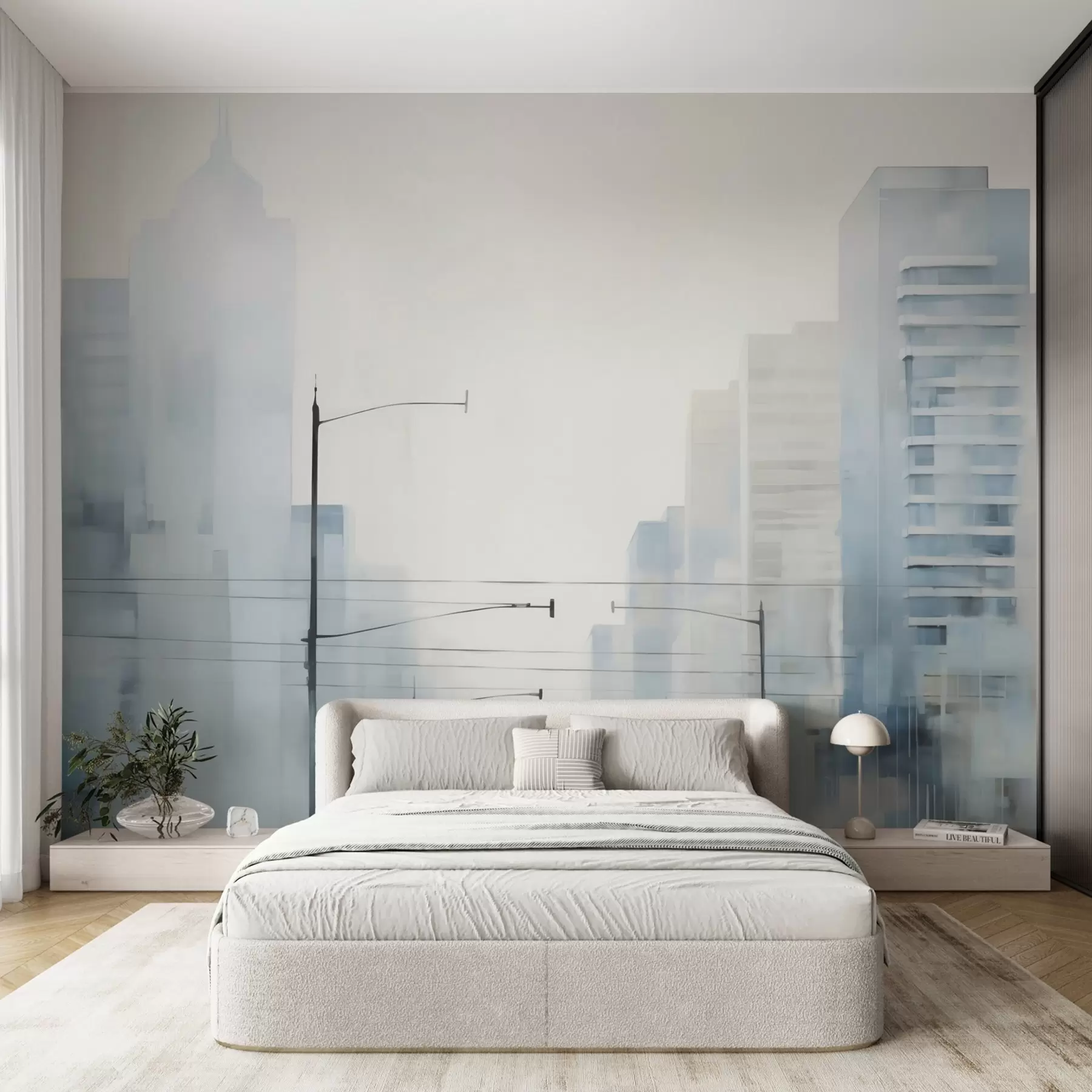 wall murals Abstract city w05074