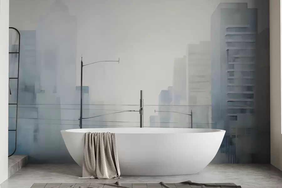 wall murals Abstract city w05074