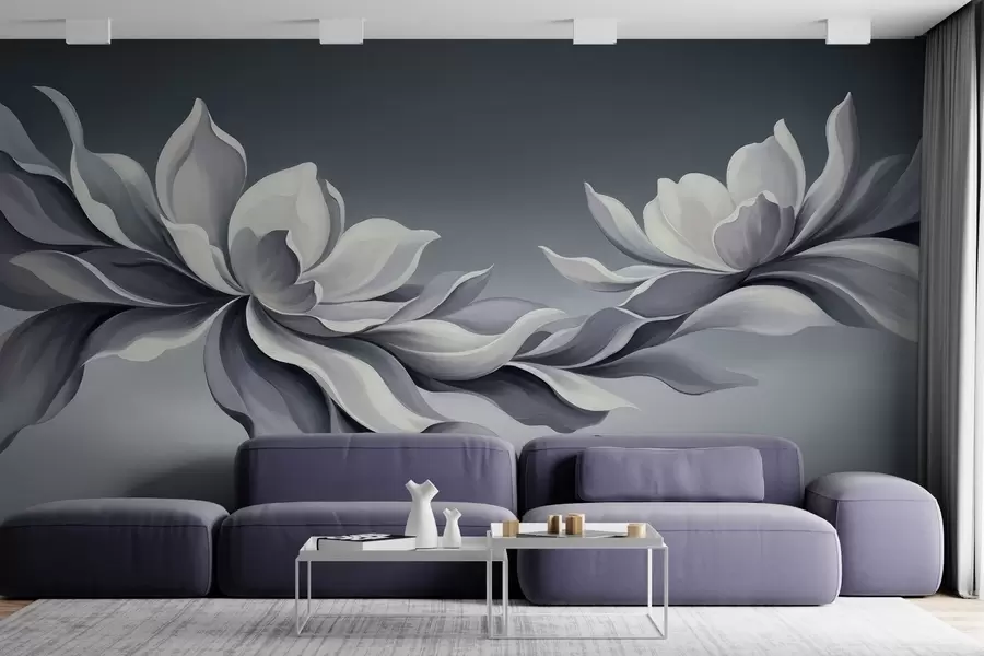 wall murals Elegant Petal Branch w05042