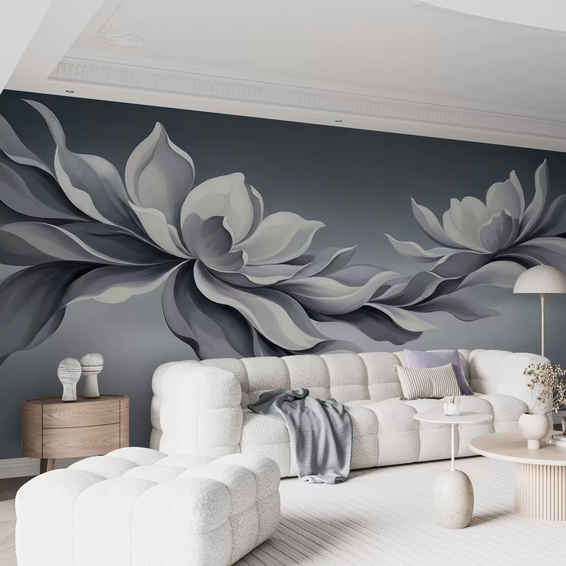 wall murals Elegant Petal Branch w05042