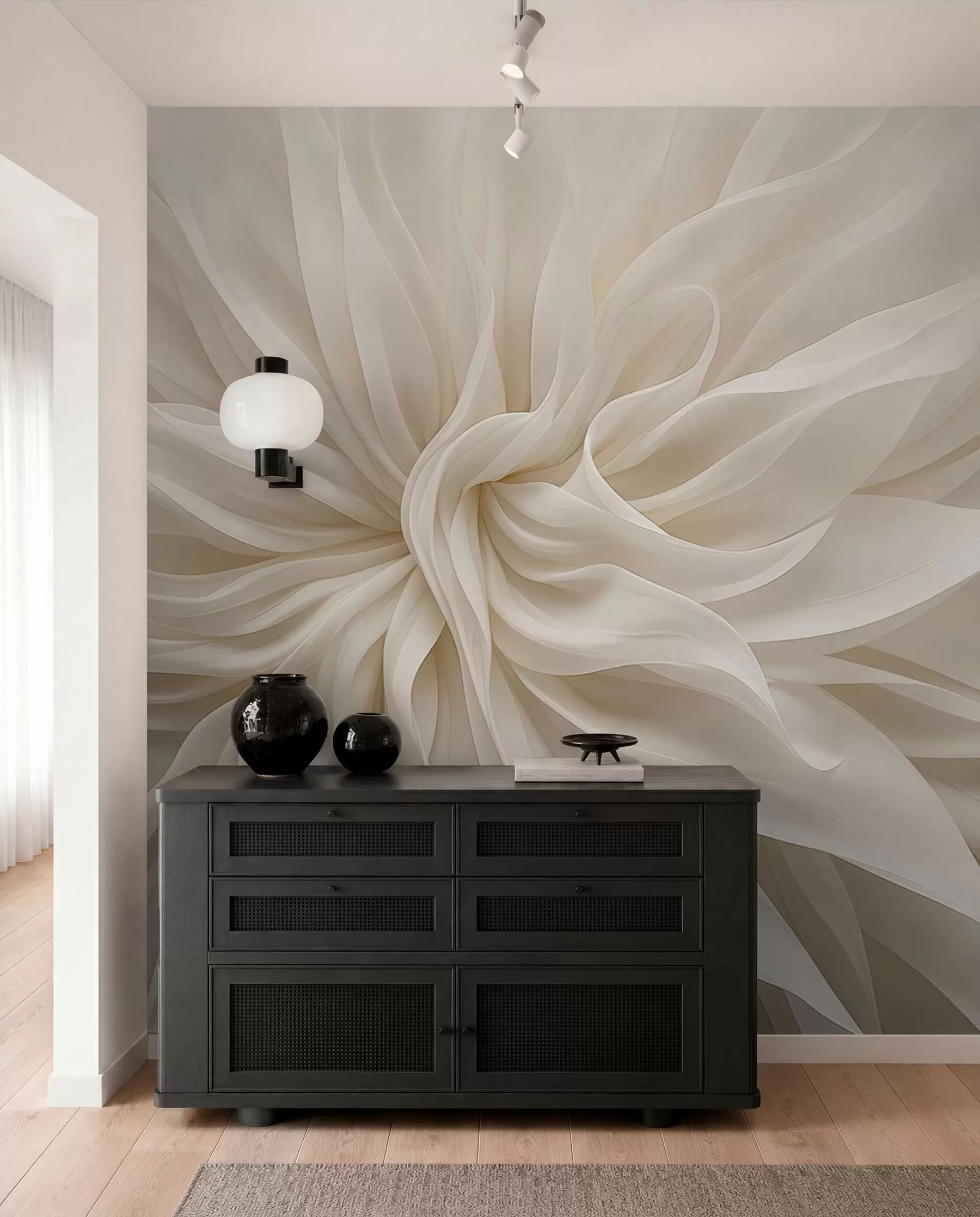wall murals Silken Flower Swirl w05050