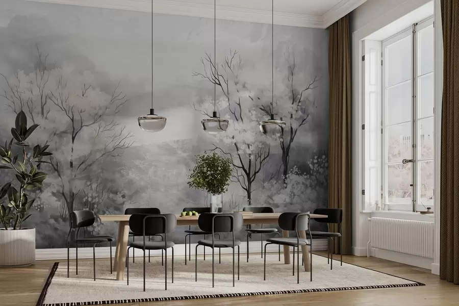 wall murals Light Breath of Trees w05054