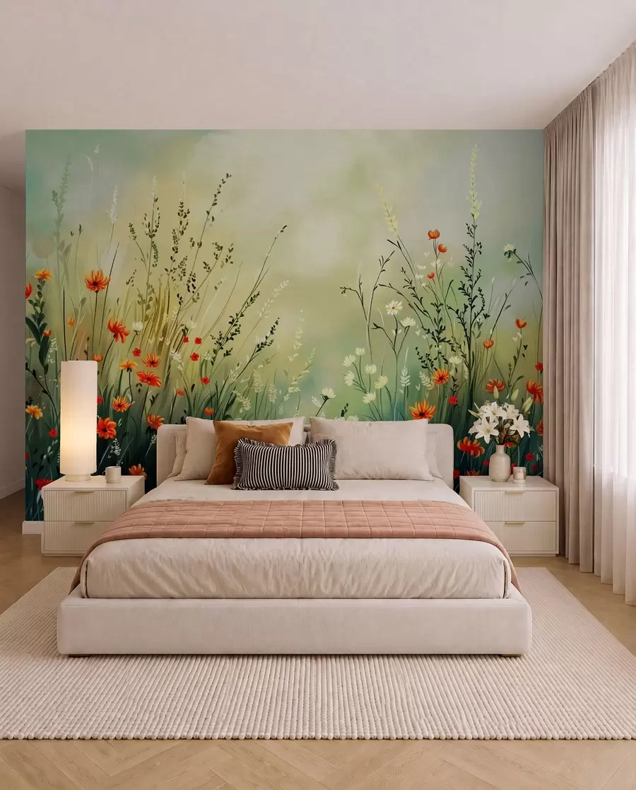 wall murals Meadow in the Sun w05015