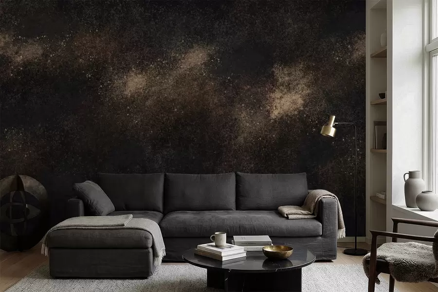 wall murals Dark abstract texture with grainy effect w05058