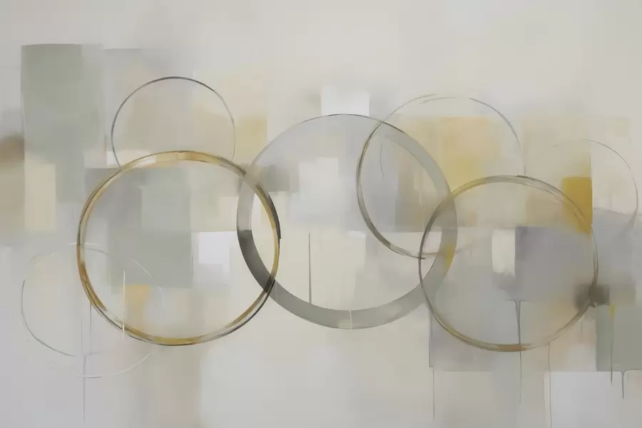 wall murals Circular abstraction w05100