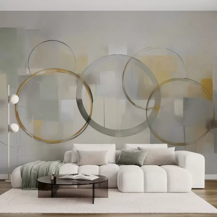 wall murals Circular abstraction w05100