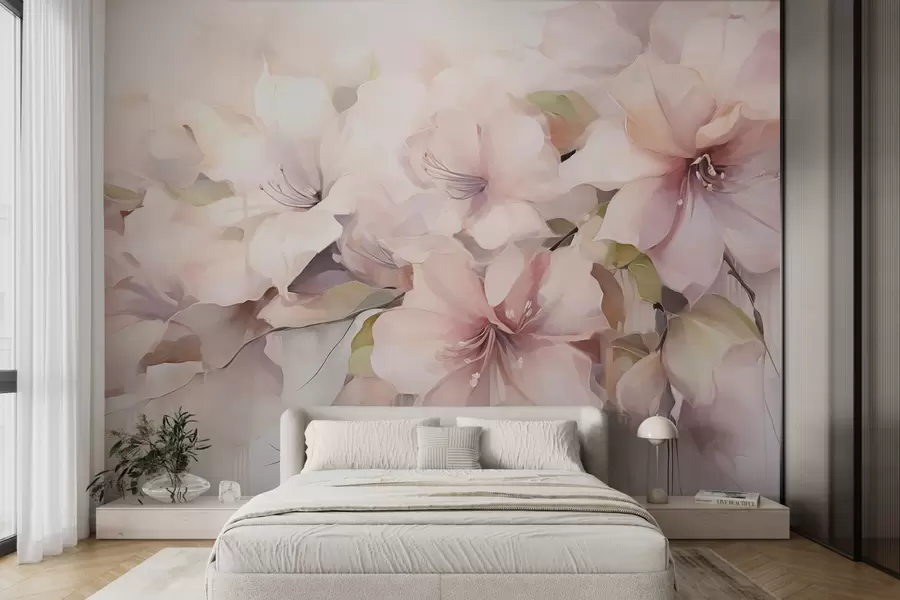 wall murals Flowers imitation painting w05101