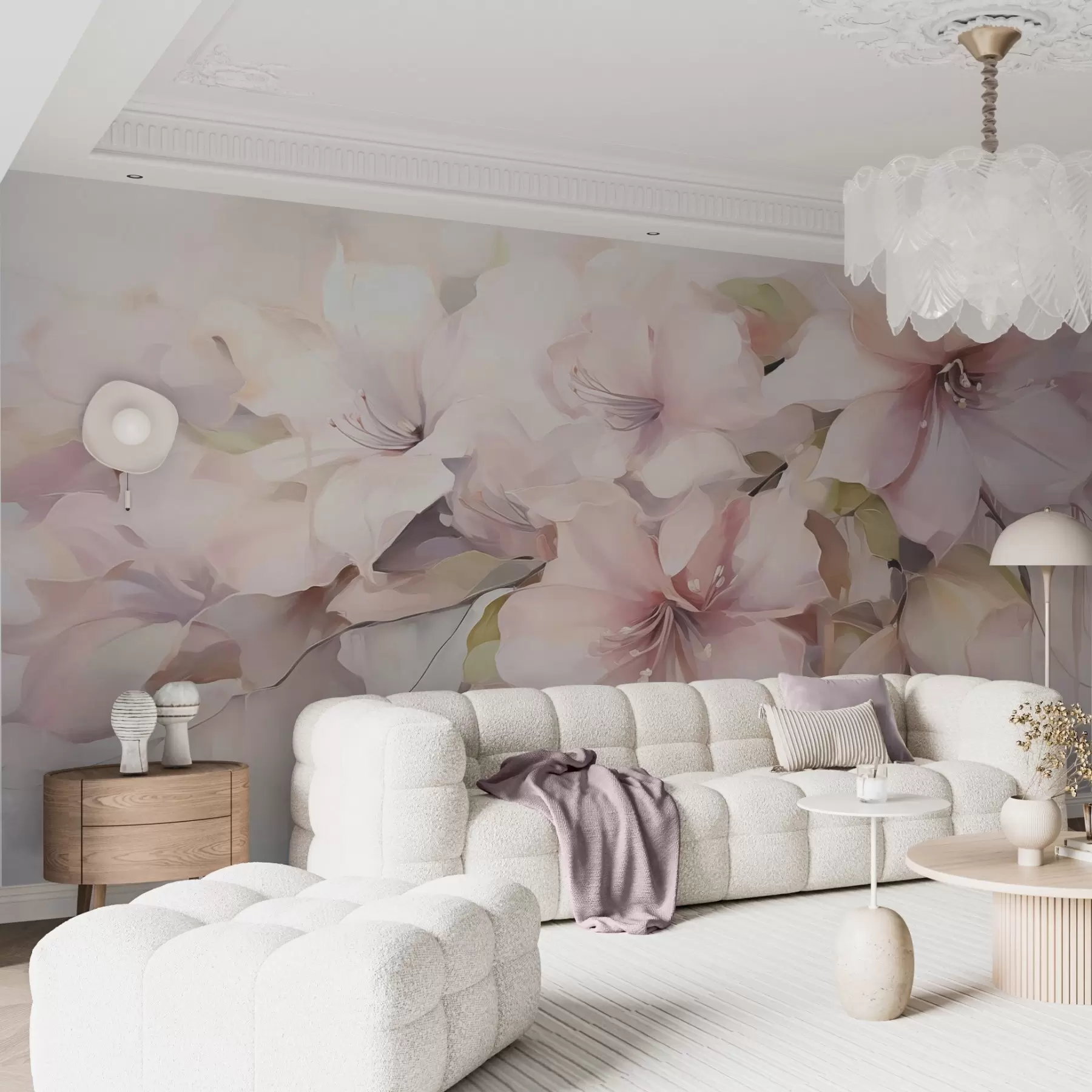 wall murals Flowers imitation painting w05101