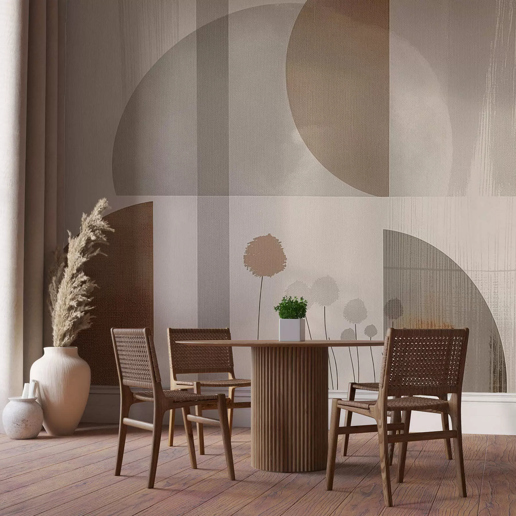 wall murals Flowers and texture w09627