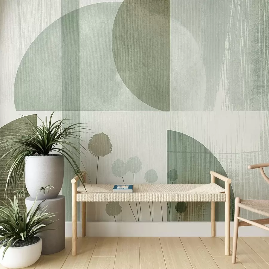 wall murals Flowers and texture w09627v2