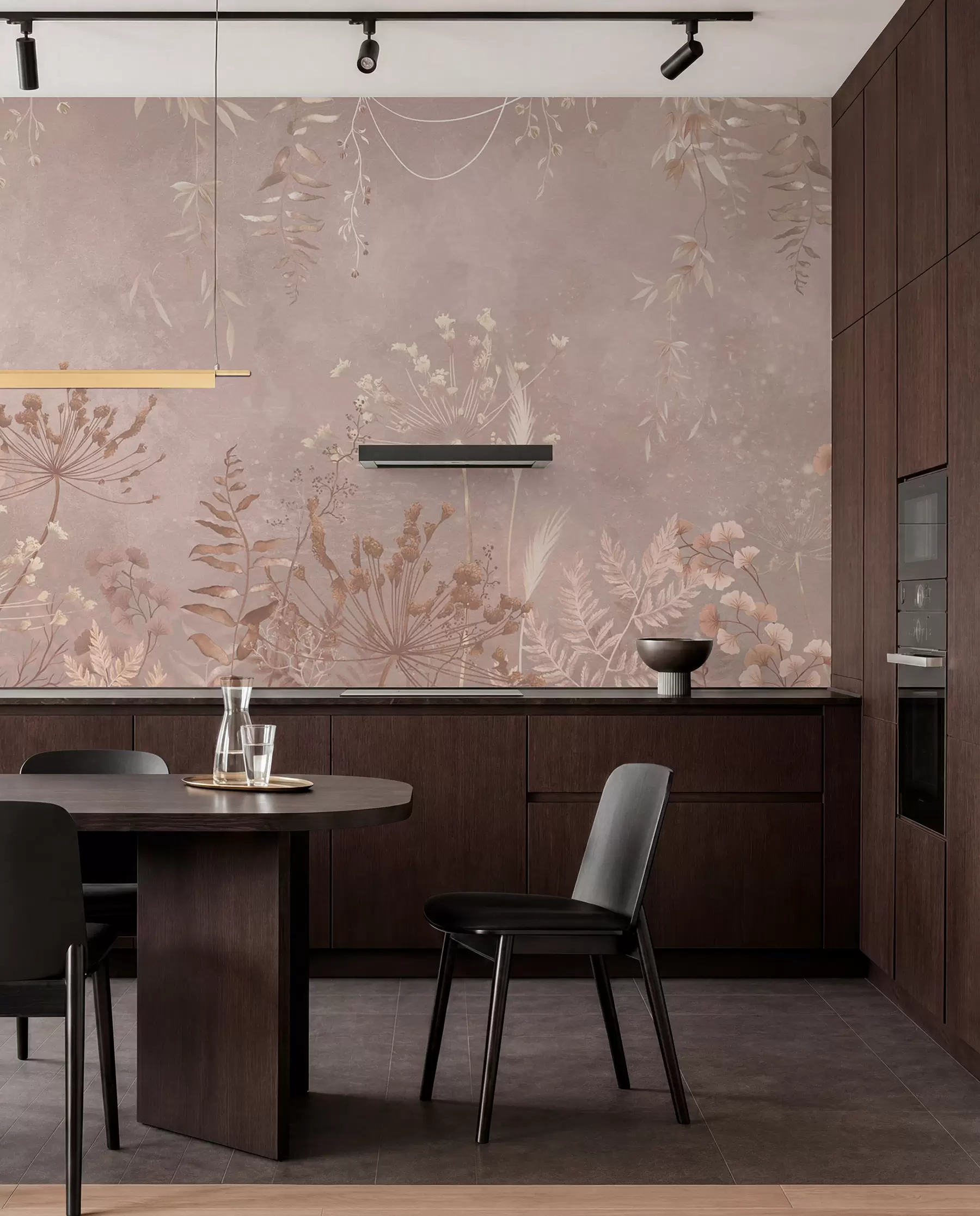 wall murals Meadow in Taupe w05092v2