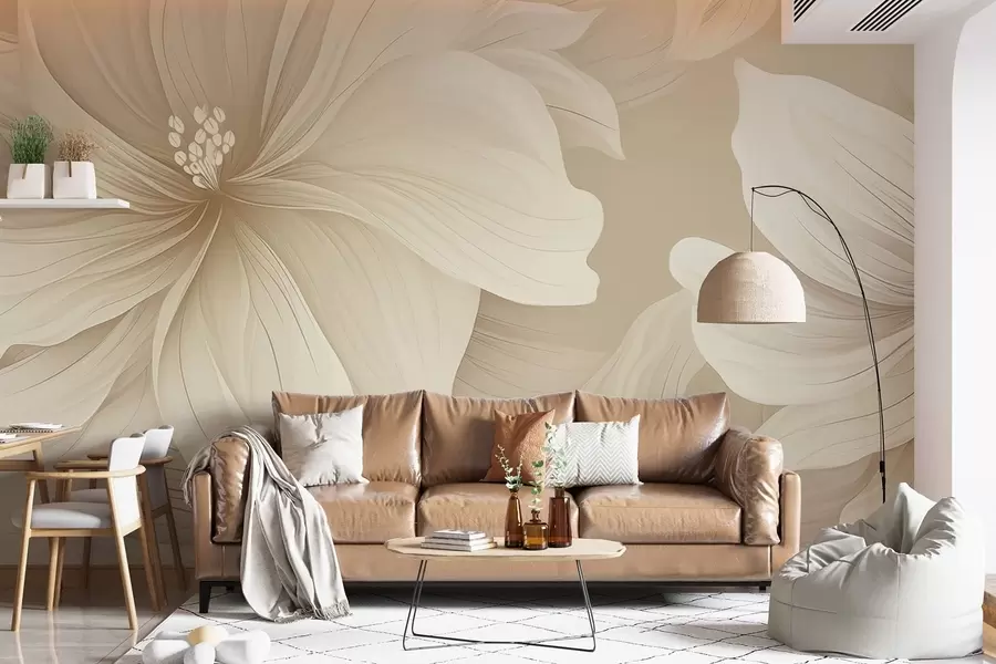 wall murals Fantasy flowers w04989