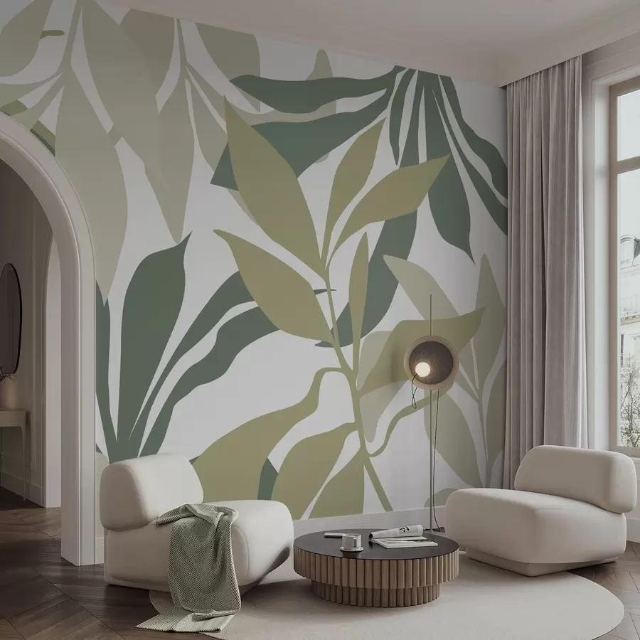 wall murals Abstract foliage w05136v1