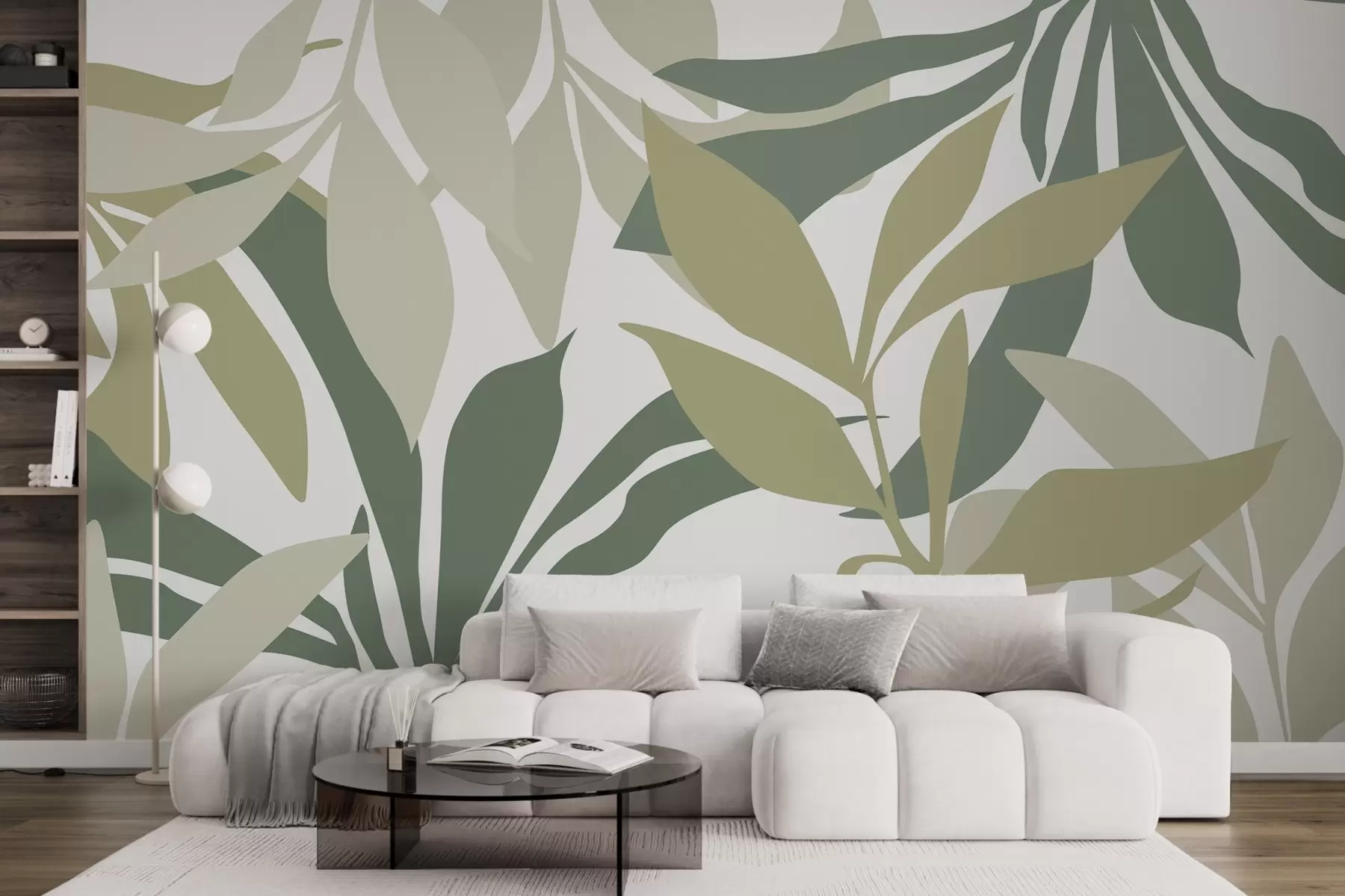 wall murals Abstract foliage w05136v1