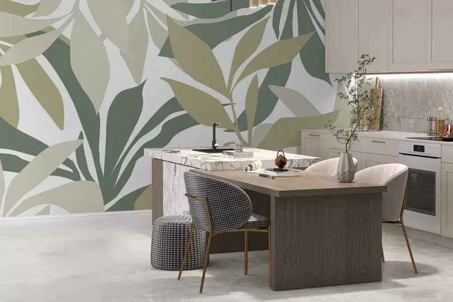 wall murals Abstract foliage w05136v1