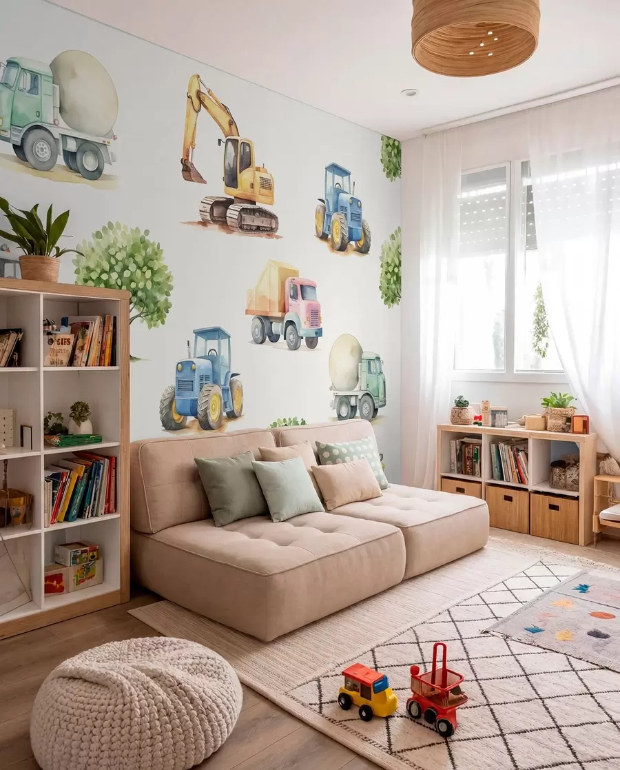 wall murals Little Construction Crew w05139