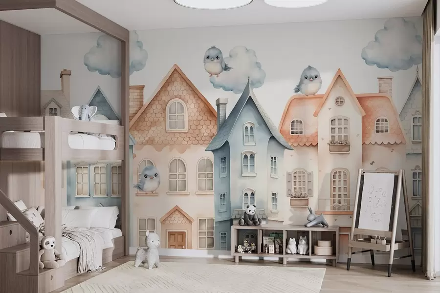 wall murals Houses w05140