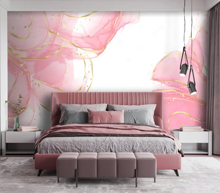 wall murals Textile, pink e petal u71848