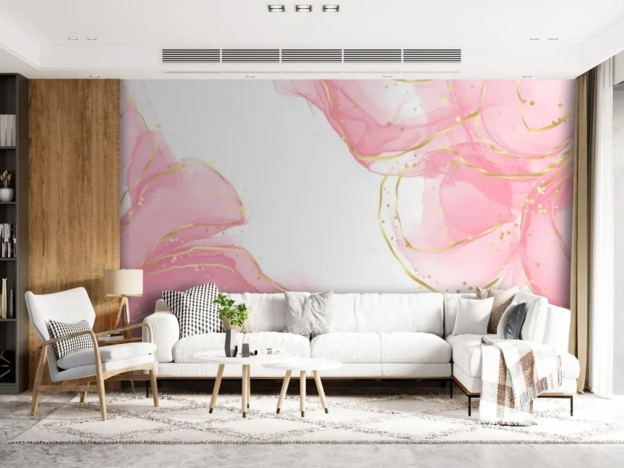 wall murals Textile, pink e petal u71848