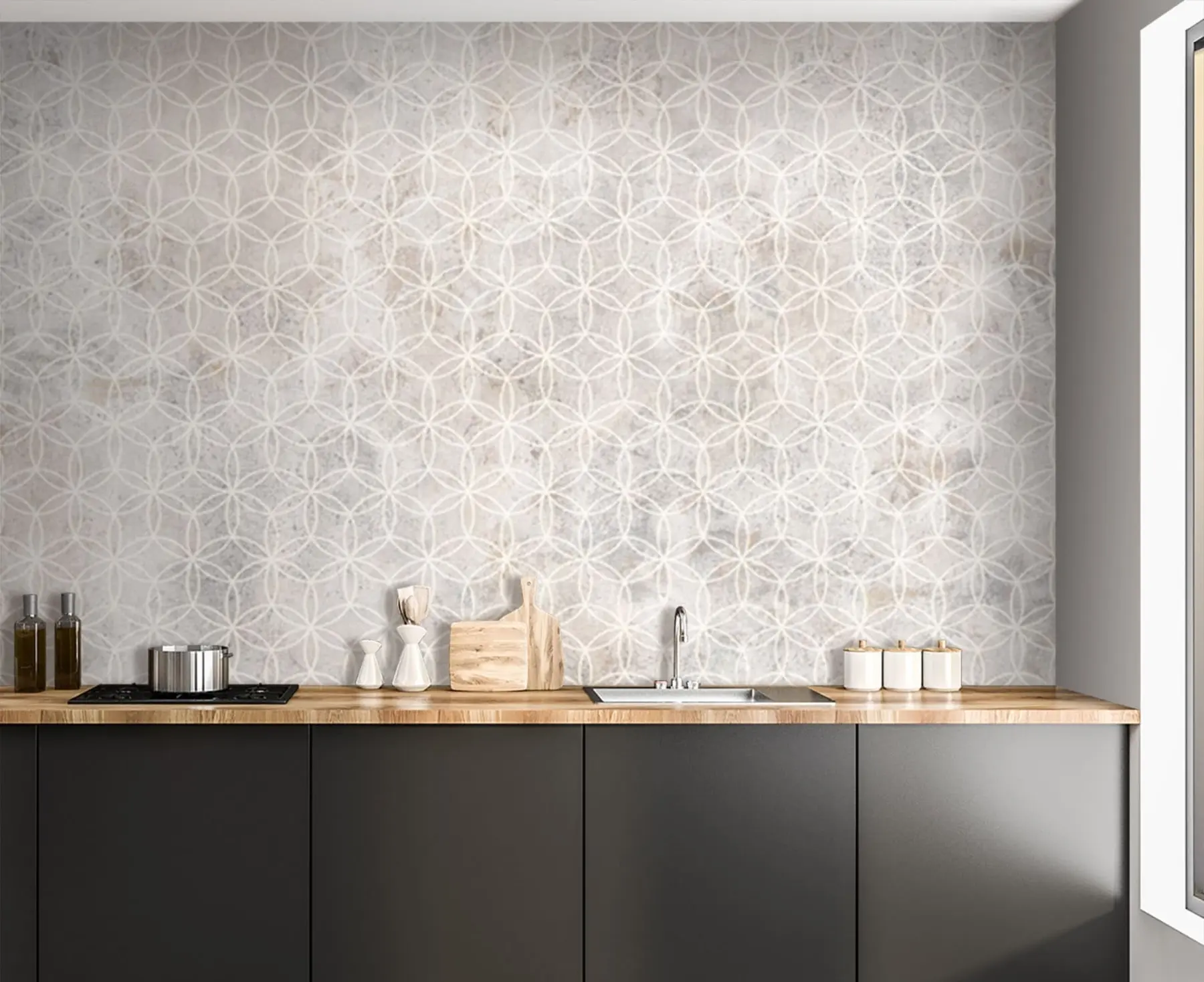 wall murals Mosaic From Cement and Concrete u71923