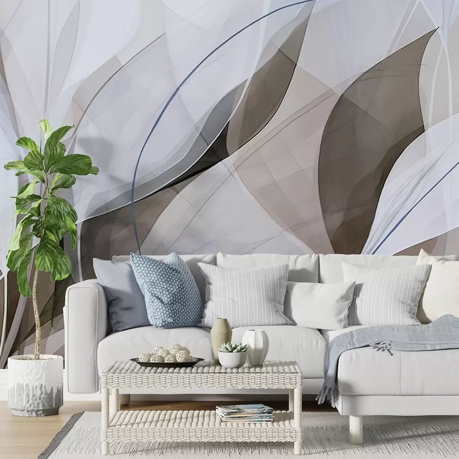 wall murals Sharp leaves w05084