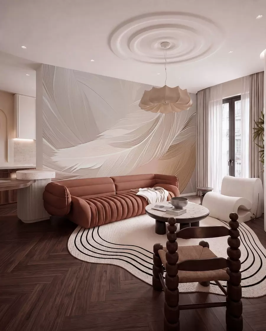 wall murals Feathers w05104